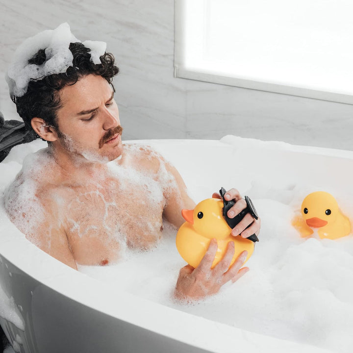 ® the Body Buffer Premium Silicone Scrubber for Nourishing, Cleaning & Exfoliating Your Skin - Lather Boosting Bristles with Ergonomic No-Slip Handle, Long-Lasting & Easy to Clean (1-Pack)