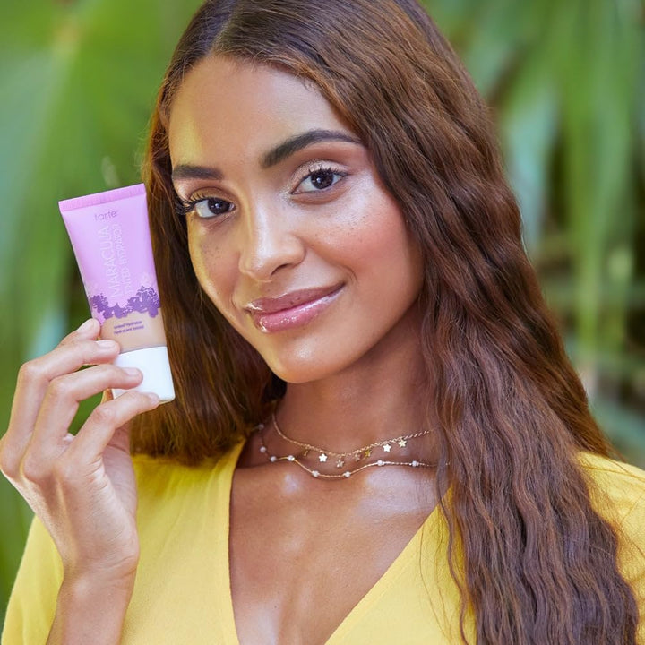 Tarte Maracuja Tinted Moisturizer – Lightweight Sheer Foundation with Buildable Longwear Coverage, Hyaluronic Acid, Turmeric, Aloe for Hydrated Skin, Vegan & Cruelty Free