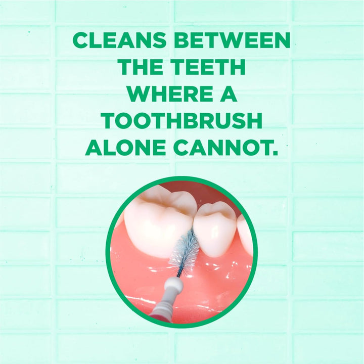 Proxabrush Go-Betweens - Moderate - Interdental Brushes - Soft Bristled Dental Picks for Plaque Removal Health - Safe for Braces & Dental Devices, 10 Count (Pack of 4)