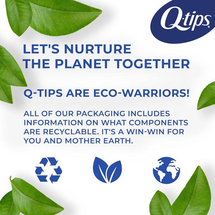 Cotton Swabs, Original, for Home, First Aid and Beauty, 100% Cotton, 500 Count (2 Pack)