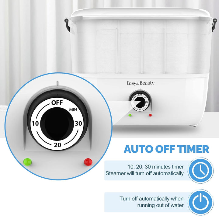 Hot Towel Warmer for Facials, Holds 16 Small Towels, 5L Portable Towel Steamer with Quickly Heating in 1-5 Mins, Auto off Timer Foldable Towel Warmers for Spa, Barber, Manicures, Massage
