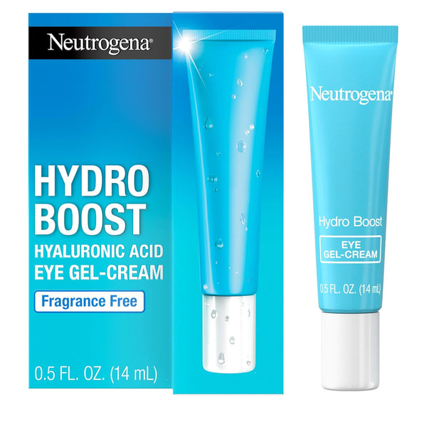 Hydro Boost under Eye Cream, with Purified Hyaluronic Acid, Keeps under Eye Area Looking Smooth & Hydrated, Fragrance Free and Non-Comedogenic, 0.5 Oz