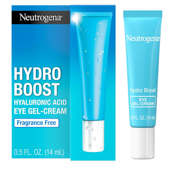 Hydro Boost under Eye Cream, with Purified Hyaluronic Acid, Keeps under Eye Area Looking Smooth & Hydrated, Fragrance Free and Non-Comedogenic, 0.5 Oz