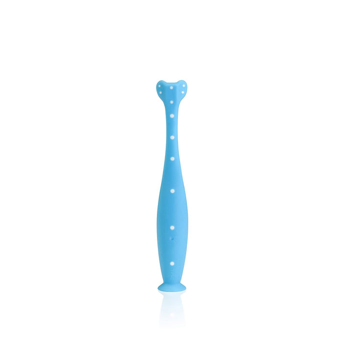 Triple-Angle Toothhugger Training Toddler Toothbrush | Toddler Toothbrush 2 Years and Up, Cleans All Sides at Once | Blue