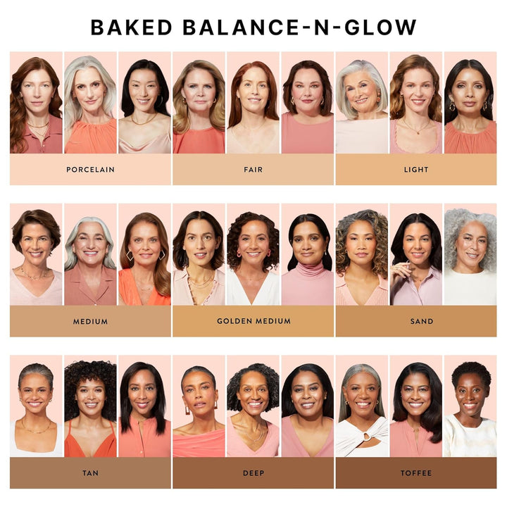 Baked Balance-N-Glow Illuminating Foundation - Light - Buildable Sheer to Light Coverage - Satin Finish
