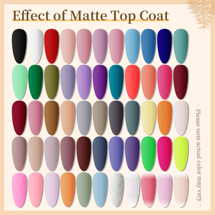 60 PCS Gel Nail Polish Set with 5 Bottles of Base and Glossy Matte Top Coat Soak off Gel Nail Set Suitable for All Seasons Gifts