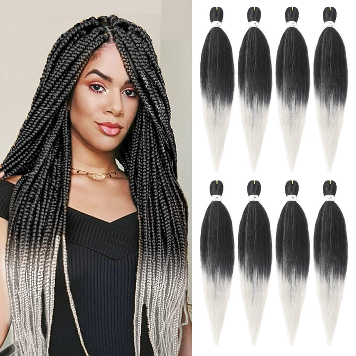 Long Purple Braiding Hair 30 Inch, Pre Stretched Synthetic Braiding Hair for Braids,2 Packs Purple Rumi Hair Extensions for Stage Party Halloween Costume Cosplay