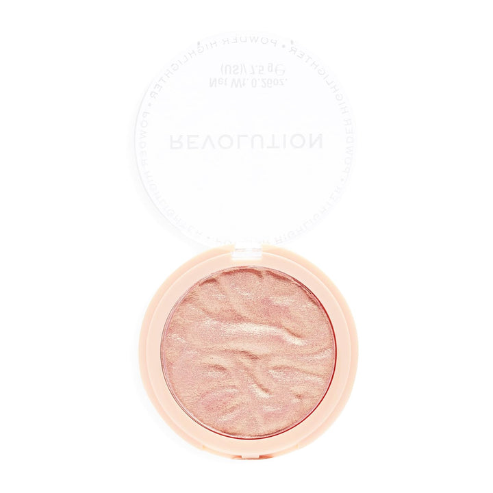 Revolution, Reloaded Pressed Powder Highlighter, Intensely Pigmented for a High Impact Dewy Finish, Dare to Divulge, 0.22 Oz