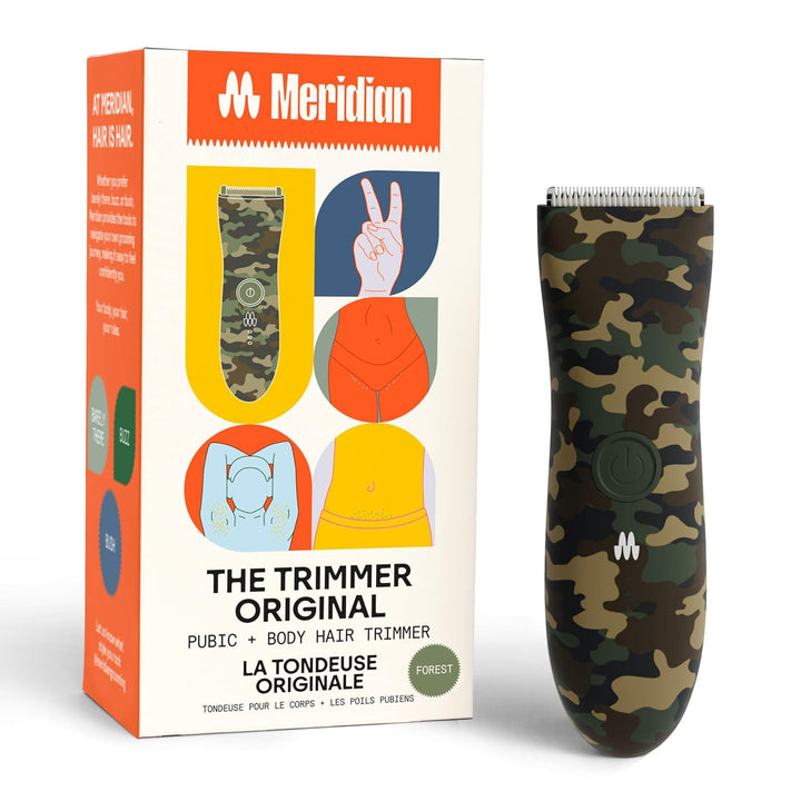 the Trimmer Original - Body Hair Trimmer for Men, Electric Shaver for Pubic Hair, Chest, Legs & Bikini, Waterproof & Rechargeable, Sage