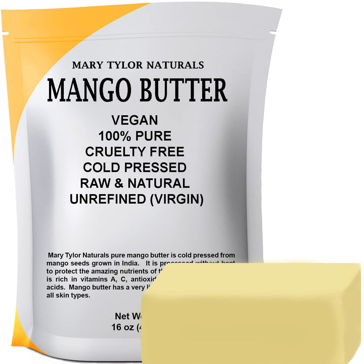 Mango Butter 1 Lb Cold Pressed, Unrefined,Raw Pure Mango Butter —