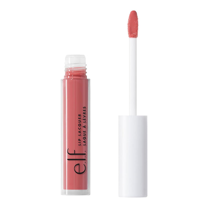 Lip Lacquer, Nourishing, Non-Sticky Ultra-Shine Lip Gloss with Sheer Color, Infused with Vitamins a & E, Vegan & Cruelty-Free, Whisper Pink