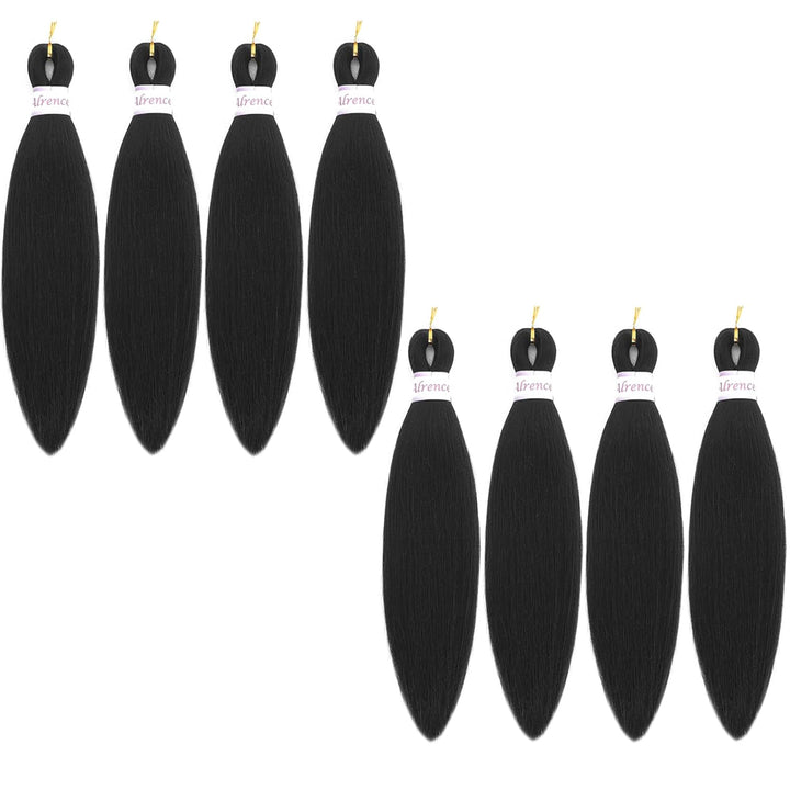 Purple Braiding Hair Pre Stretched Long Braid 30 Inch 2 Packs Professional Braiding Hair Extensions Synthetic Crochet Twist Braids (30 Inch, Purple)