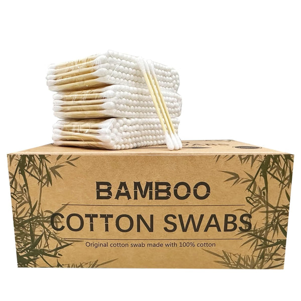 Bamboo Cotton Swabs, Wooden Cotton Swabs 1200Pcs