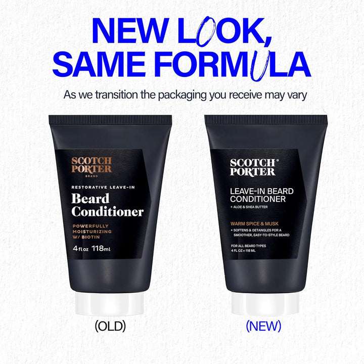 Restorative Leave-In Beard Conditioner – Deep Conditioning Softener with Lightweight Feel, Reduces Frizz & Provides Long-Lasting Hydration & Shine to Dull, Dry, Coarse Beards – 4 Oz.