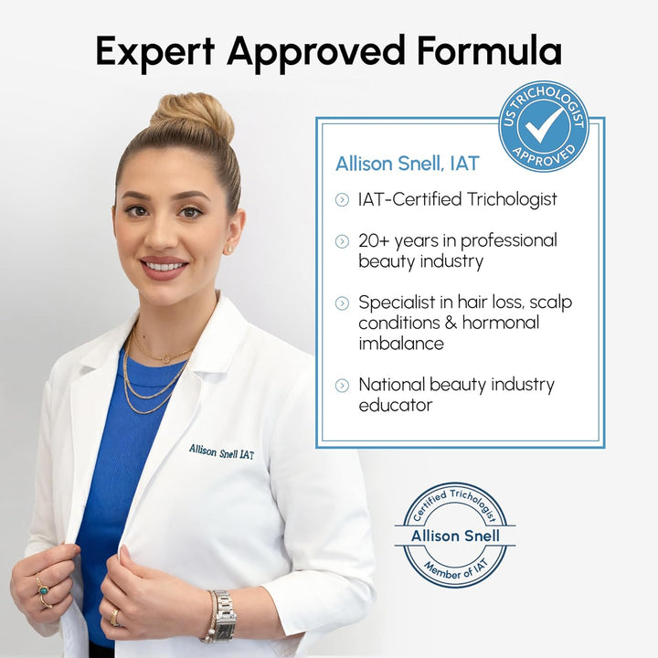 Hair Growth Serum - Caffeine Peptides Castor Rosemary Oil for Hair Growth - Products for Women & Men - Hair Oils for Hair Growth - Hair Regrowth Tonic - Scalp Serum - Suero Para El Cabello