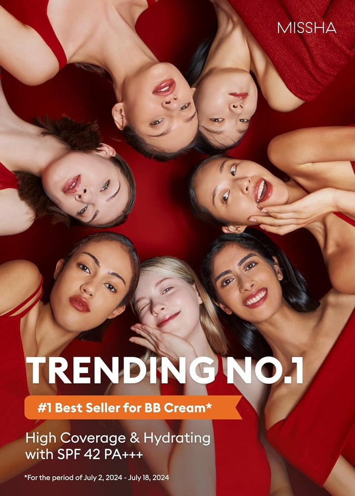 M Perfect Cover BB Cream No.23 Natural Beige -Light/Medium with Cool/Neutral Undertone SPF 42 PA +++ 1.69 Fl Oz - Tinted Moisturizer for Face with SPF