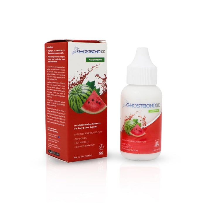 GHOSTBOND XL Hair Replacement Adhesive 1.3Oz- Invisible Wig Bonding Glue: Water & Oil-Resistant, Non-Toxic, Light Hold for Secure and Natural-Looking Poly and Lace Hairpiece, Wigs & Toupee Systems