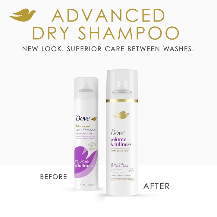 Dry Shampoo Spray, Volume & Fullness, Absorbs Oil to Refresh Hair without Washing, 5 Oz (2-Pack)