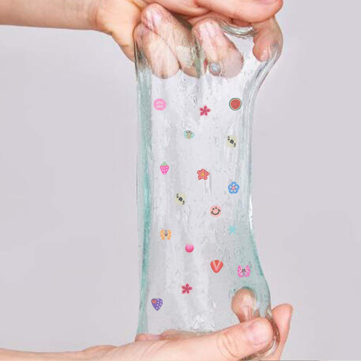 Nail Art Slices,3D Assorted Slices Fruit Animal Flower Polymer Clay Slices for Slime Craft,4500Pcs,1/5 Inche