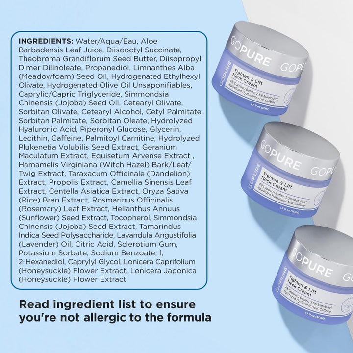 Tighten and Lift Neck Cream- Clinically Tested