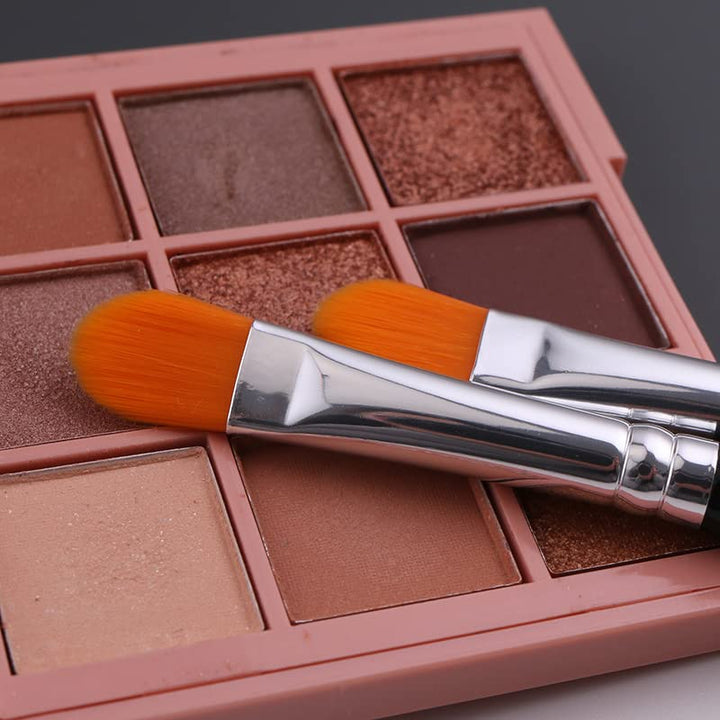 Extra Flat round Brush Eyebrow Concealer Brush，Concealer Brushs，Flat Makeup Brush，Brow Brushes (E32)