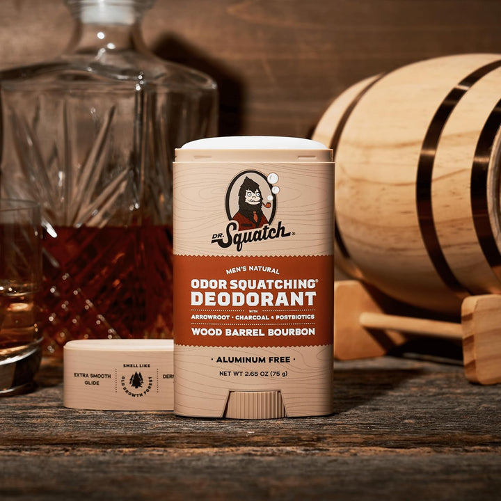 NEW Bricc House Travel Pack - Soap Travel Case + Birchwood Breeze, Fresh Falls Soap + Wood Barrel Bourbon Deodorant + Vanilla Bourbon Lip Balm - Full Routine Natural Men'S Care Kit