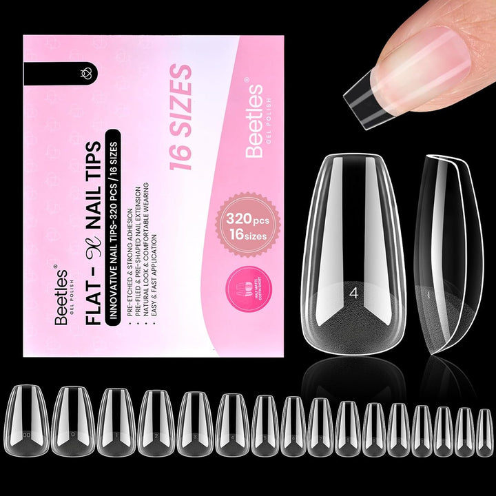 Beetles 2Pcs*20G Solid Nail Glue Gel, Tipex Soft Nail Tips Glue Super Strong for Acrylic Nails Extension Fake Nails Press on Nails, Christmas Nail Art, U V Light Required