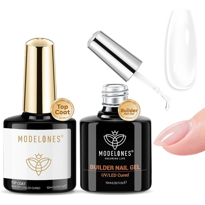 Gel Top Coat, 15Ml No Wipe Gel Nail Polish High Gloss Top Coat Shiny Long Lasting Clear Top for Acrylic Nails, Need U V/LED Lamp for Home DIY Gift and Fall Manicure Salon