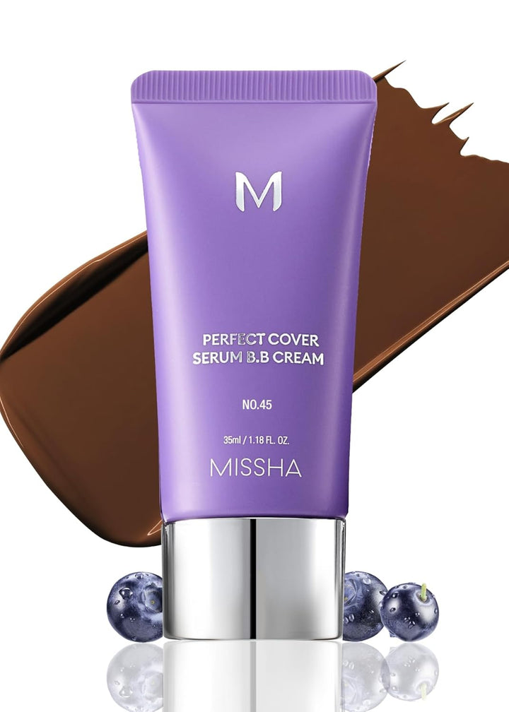 M PERFECT COVER SERUM BB CREAM No.23 Natural Beige-Light/Medium with Cool/Neutral Undertone, BB Cream by Cardi B Pick, Skin Tint, Tinted Moisturizer, Skin Care Foundation Makeup, 1.18 Fl Oz