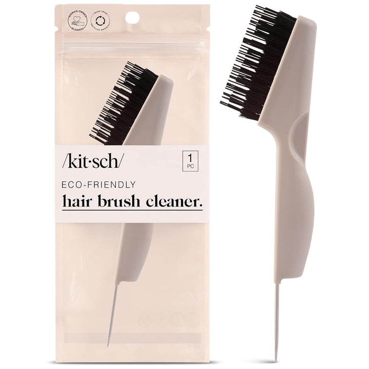 Hair Brush Cleaner Tool | Double-Sided 2-In-1 Brush Cleaner for Hair Brushes & Combs | Eco-Friendly Cleaning Tool with Pick & Bristles, Perfect Gifts for Women | Hair Stylist Essentials