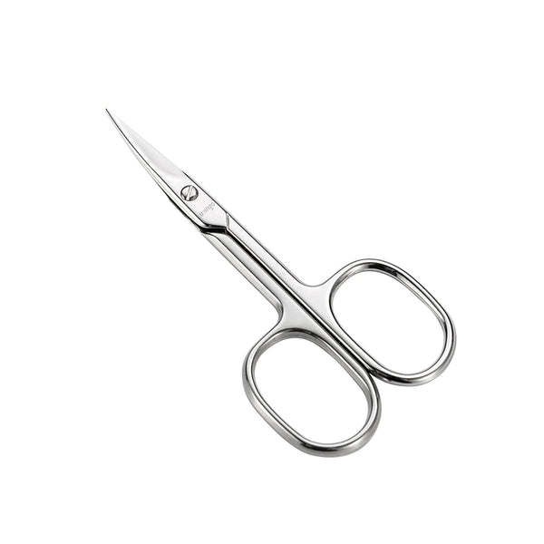 Premium Manicure Scissors Multi-Purpose Stainless Steel Cuticle Pedicure Beauty Grooming Kit for Nail, Eyebrow, Eyelash, Dry Skin Curved Blade 3.5 Inch