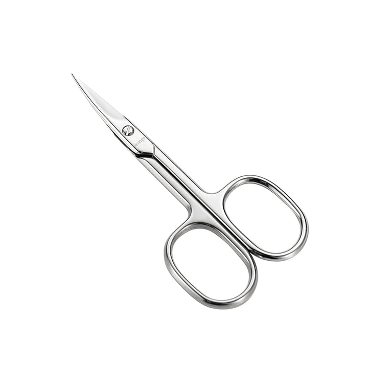 Premium Manicure Scissors Multi-Purpose Stainless Steel Cuticle Pedicure Beauty Grooming Kit for Nail, Eyebrow, Eyelash, Dry Skin Curved Blade 3.5 Inch