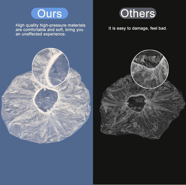 150 PCS Upgrade Disposable Shower Caps.  Waterproof Hair Bath Caps. Thickening Shower Cap for Women Kids Girls. Hotel and Hair Salon. Travel Spa. Home Use Beauty Salon