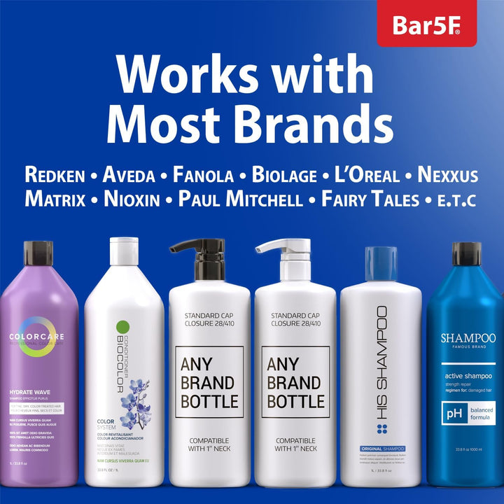 Universal Shampoo/Conditioner Pump for Bottle, 1 L/33.8 Oz., Piece 2 White