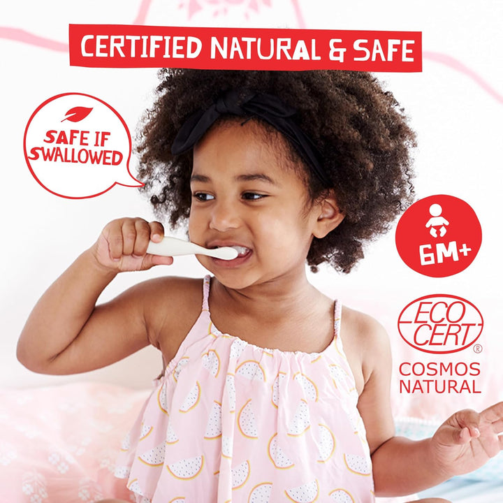 Natural Toothpaste for Kids - Fluoride Free Toothpaste, Safe to Swallow, 40% Xylitol, BPA Free - 1.76 Oz (Variety Pack of 5)