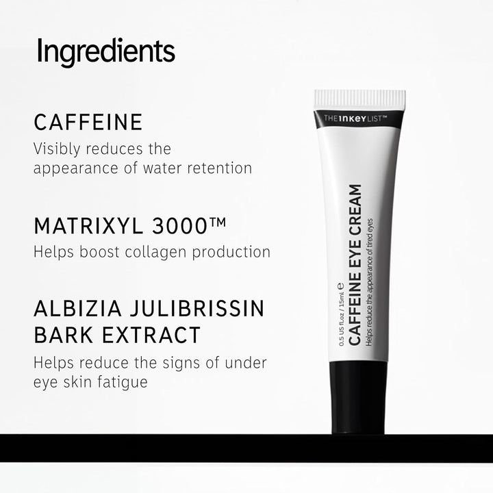 Caffeine Eye Cream, Reduce Eye Puffiness and Dark Circle, Blur Fine Lines, 0.5 Fl Oz