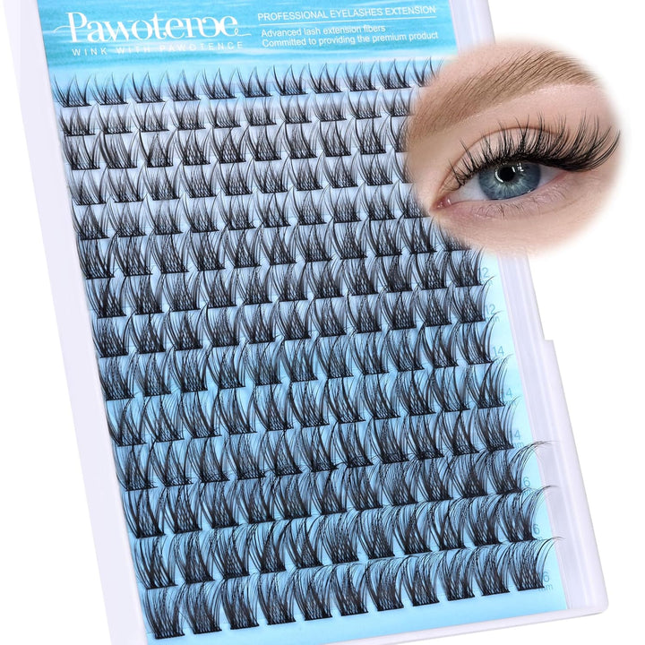 Lash Clusters Wispy Cluster Eyelash Extensions 10-18Mm Individual Lashes DIY Cluster Lashes Extension Soft Comfortable Eyelash Clusters with Thin Band