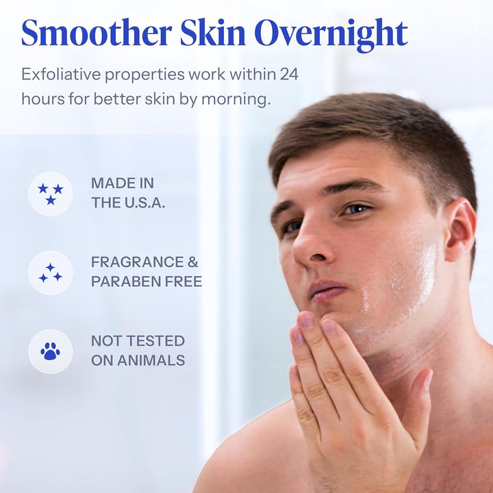 Razor Bump Solution Refillable Roll-On Solution for Unsightly Razor Bumps, Ingrown Hair and Razor Burns, Post Shaving and Waxing Toner for Men and Women, 2.5 Oz