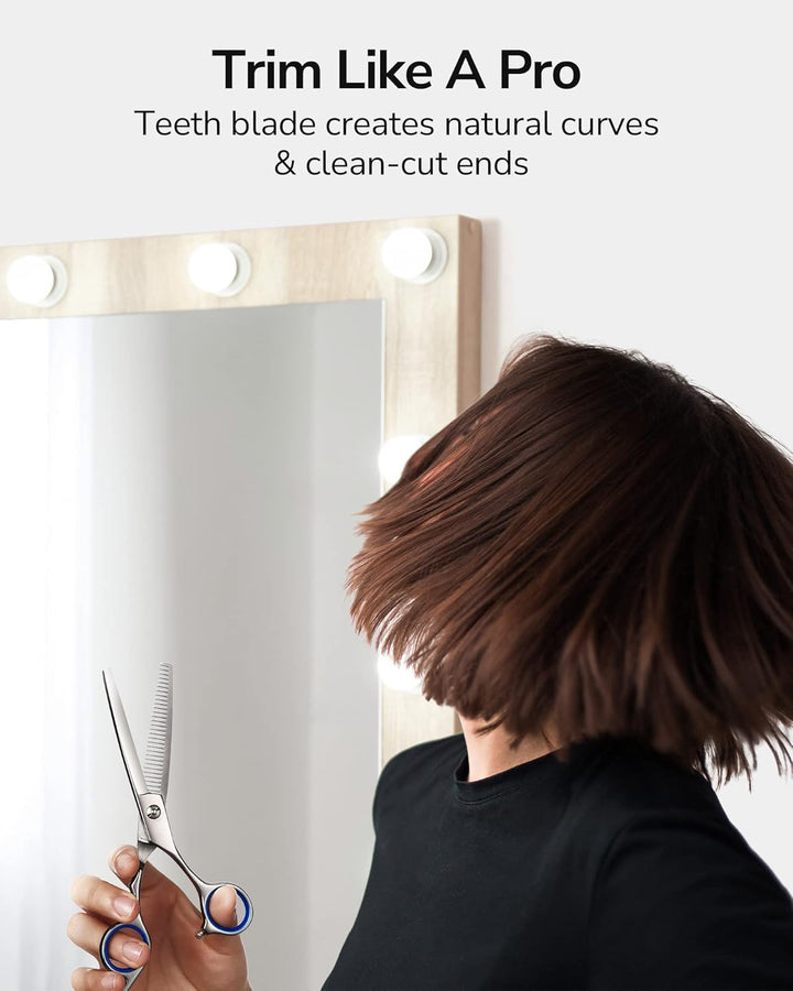 Hair Thinning Scissors  Professional Barber’S Texturizing Teeth Shears for Hairdressing, Salon and Home Use Thinning Shears for Hair Cutting, Made of Japanese Stainless Steel, 6.5 Inch