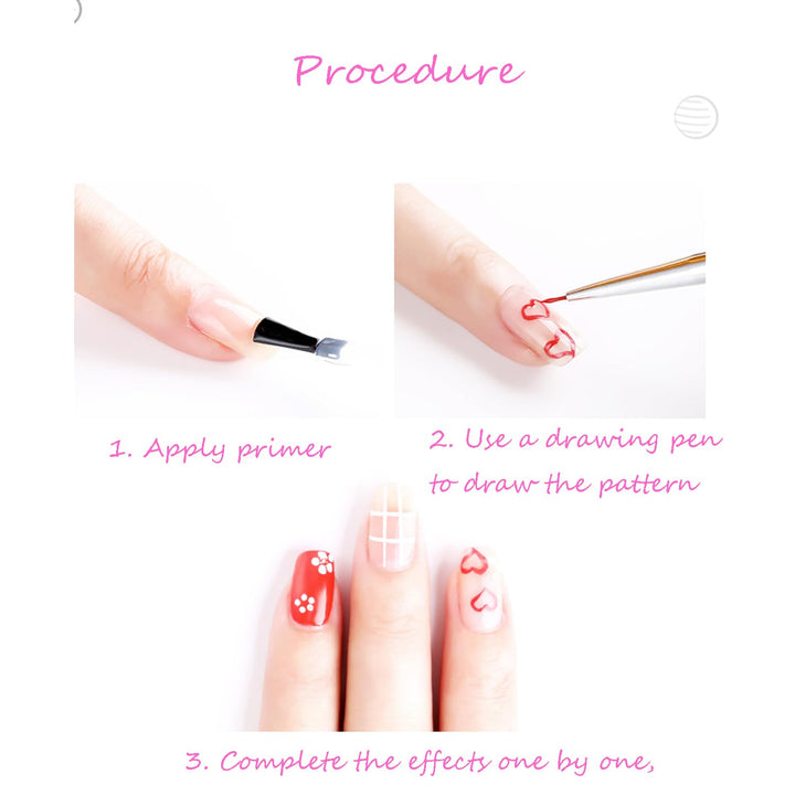 Nail Dotting Tools Set – 5PCS Dual-Ended Dotting Pens & 3PCS Nail Art Brushes for DIY Nail Art, Painting & Design