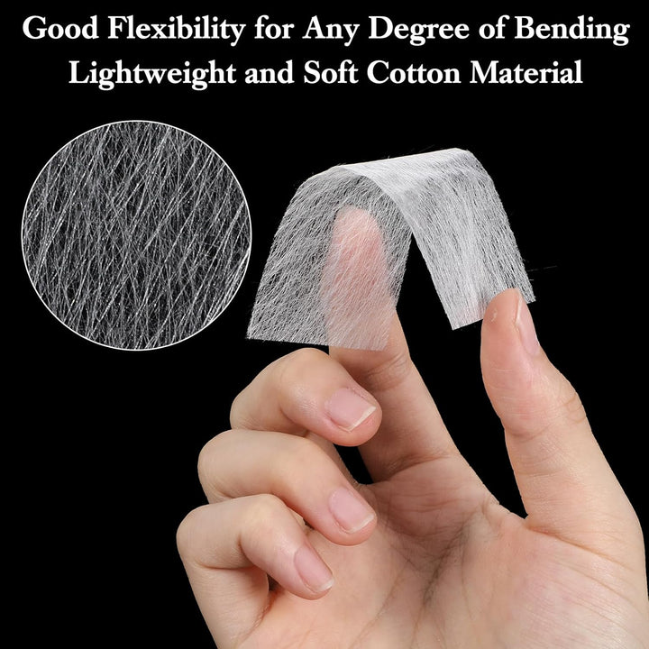 200 Pcs Silk Nail Wraps Extensions Fiberglass Nail Silk Wrap Art Extension Protector Nails Repair Kit for Split Broken Natural Nails Ideal for Home and Salon Use