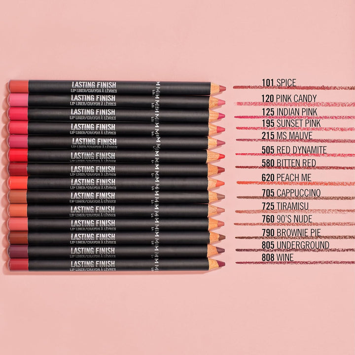Lasting Finish 8HR Soft Lip Liner Pencil - Vibrant, Blendable Formula to Lock Lipstick in Place for 8 Hours - 705 Cappuccino, .04Oz