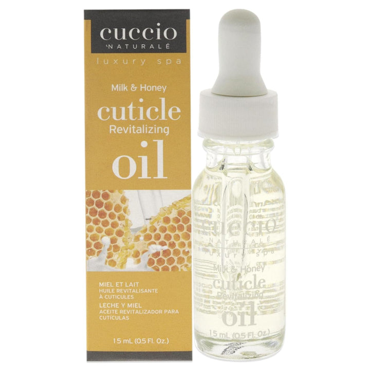 Naturale Revitalizing- Hydrating Oil for Repaired Cuticles Overnight - Remedy for Damaged Skin and Thin Nails - Paraben /Cruelty-Free Formula - Milk and Honey - 2.5 Oz
