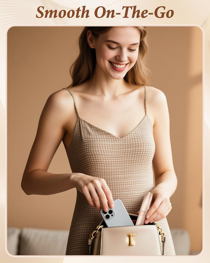 Eyebrow Trimmer Facial Hair Removal for Women: 2 in 1 Rechargeable Face Shaver and Eyebrow Razor - Painless Electric Hair Remover Device for Peach Fuzz Fine Hairs Upper Lip Chin