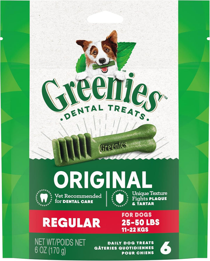 Original Regular Dental Dog Treats, 27 Oz. Pack (27 Treats)