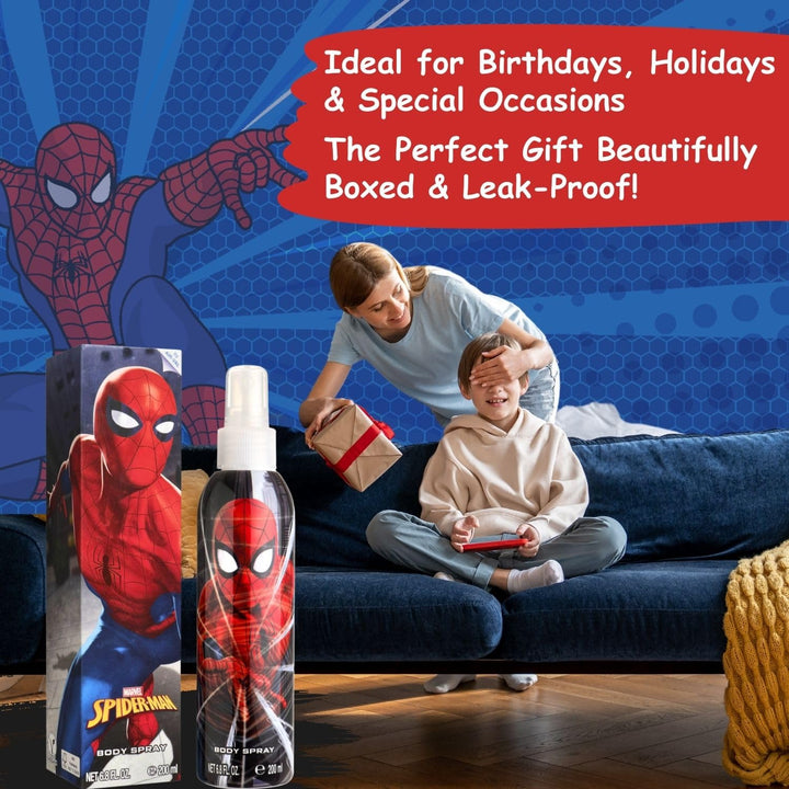 Spider-Man, Cool Cologne for Kids, Red/White/Blue/Black, 6.8 Fl Oz
