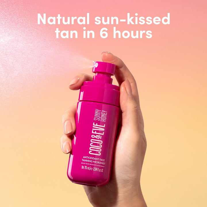 Antioxidant Face Tanning Micromist. Sunless Self Tanning Face Mist with Antioxidants to Boost Hydration. Quick, Flawless, Streak Free Face Tan. (2.54 Fl Oz) / (75Ml)
