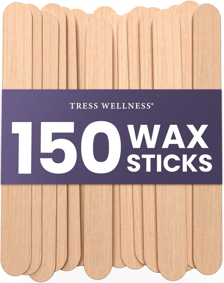 Craft Sticks, Popsicle Sticks, Premium Splinter-Free Wooden Sticks for Waxing, Wax Stick for Body and Face Waxing, 140 Pieces