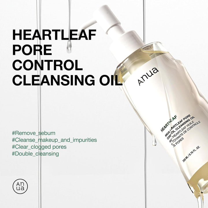 3-Step Glass Skin Beginner Set, Double Cleansing with Facial Serum, Oil Cleanser & Face Wash with Heartleaf, Daily Routine with Niacinamide, Korean Skincare Set