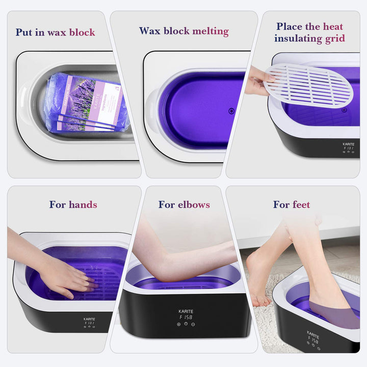 Paraffin Wax Machine for Hand and Feet -  Paraffin Wax Bath 4000Ml Paraffin Wax Warmer Moisturizing Kit Auto-Time and Keep Warm Paraffin Hand Wax Machine